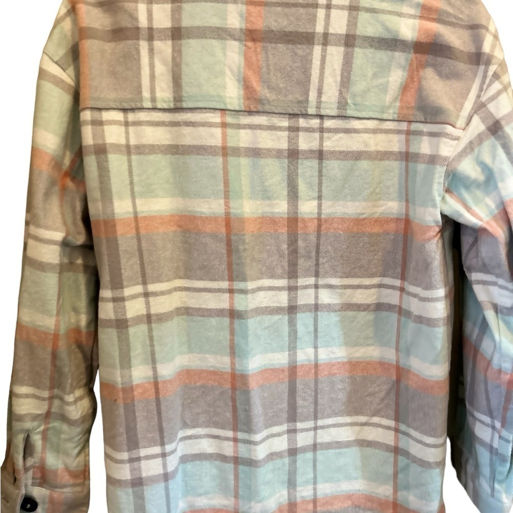 Anna Cai plaid button front shaket top size S - Picture 6 of 9